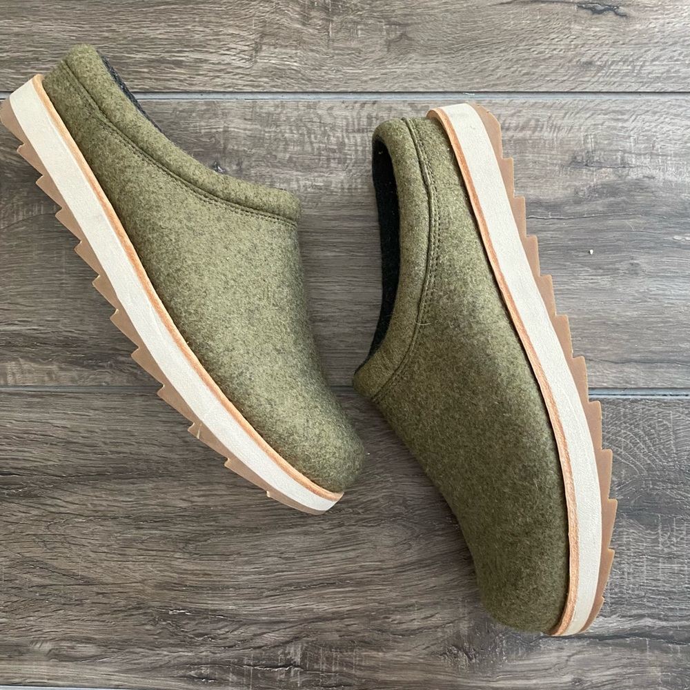 Merrell Mens Juno Clog Wool Size 9 Olive Color - Picture 8 of 9